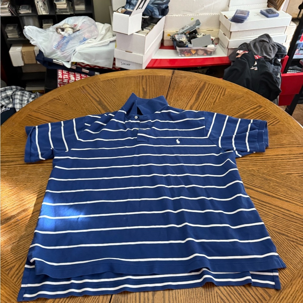 Polo by Ralph Lauren Navy Shirt with White Accents
